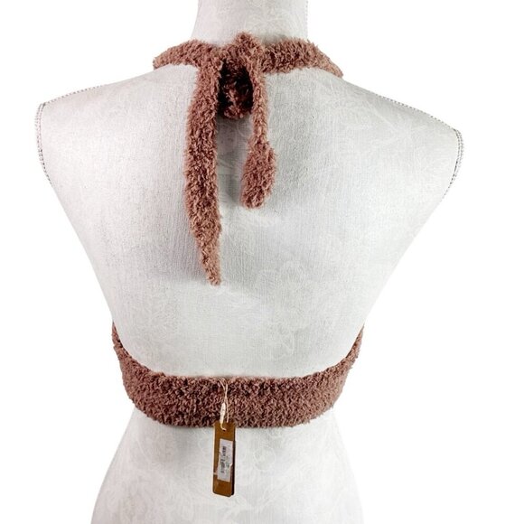 Skims women’s halter crop top cocoa new - Picture 3 of 16